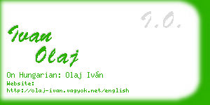 ivan olaj business card
